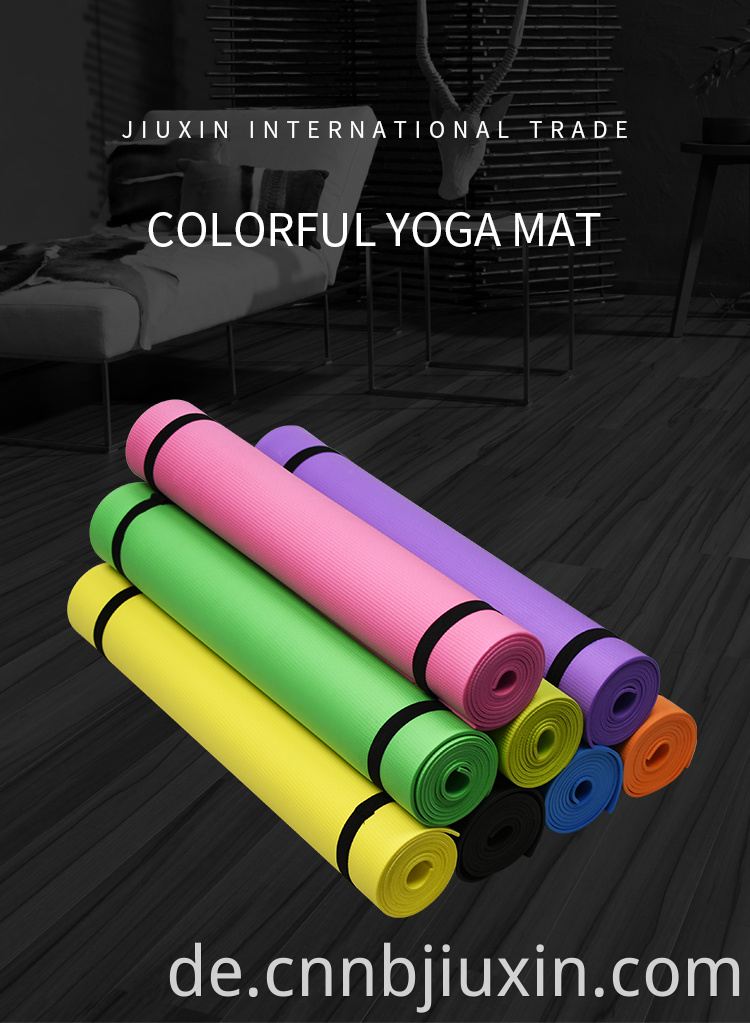 Heißer Verkauf dicker 4 mm schwarz umweltfreundlicher Eva Matten para Tapete de Yoga Matte